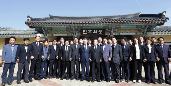 5.18 민주의 문앞에선 민형배 후보