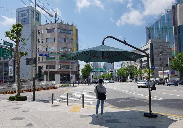 중랑구, '무더위 그늘막' 가동…"폭염 선제 대응"