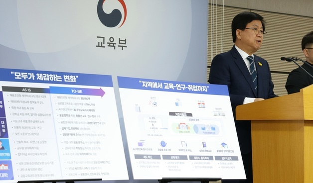 서울대 10개 만들기, 지역인재 양성방안 발표하는 최교진 장관