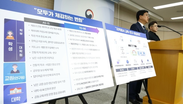 서울대 10개 만들기, 지역인재 양성방안 발표하는 최교진 장관