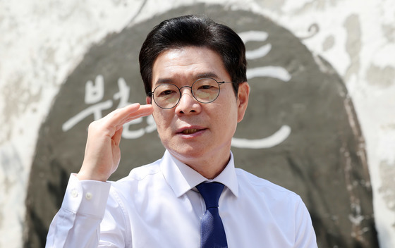 정원오 후보, 찾아가는 인터뷰로 북촌 방문