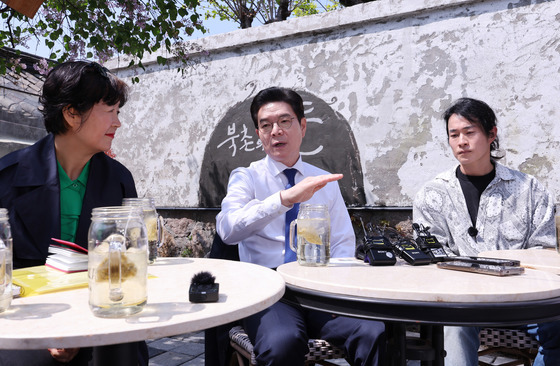 정원오 후보, 북촌 상인들과 소통 행보