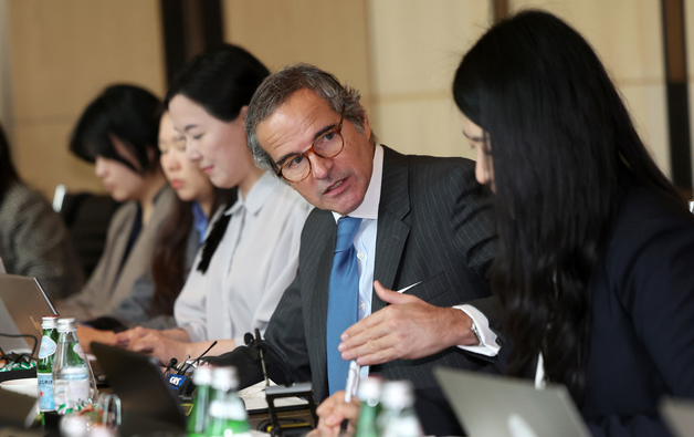 발언하는 라파엘 그로시 사무총장