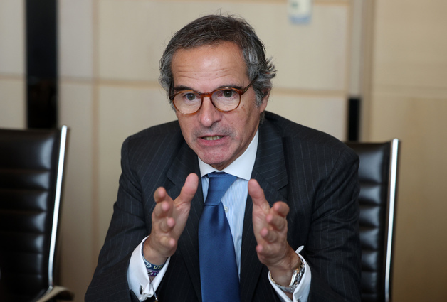 발언하는 라파엘 그로시 국제원자력기구 사무총장