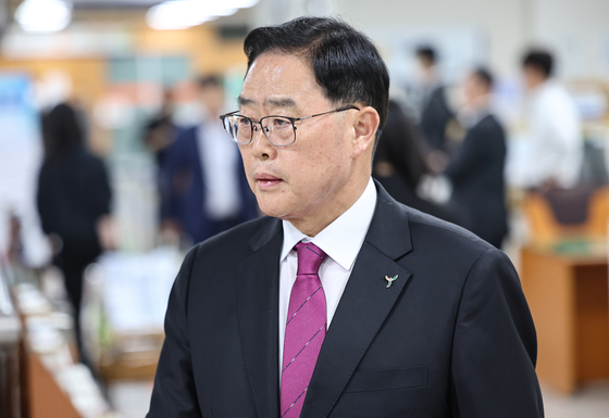 법정 향하는 강수현 양주시장