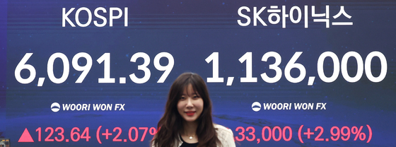 코스피, 6000선 재돌파 마감…SK하이닉스도 3% 상승