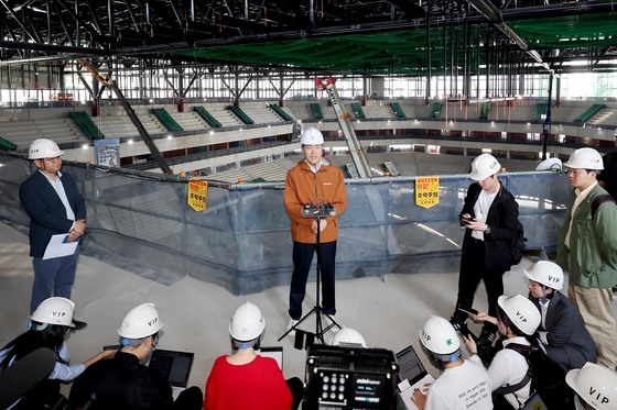 브리핑 하는 오세훈 서울시장