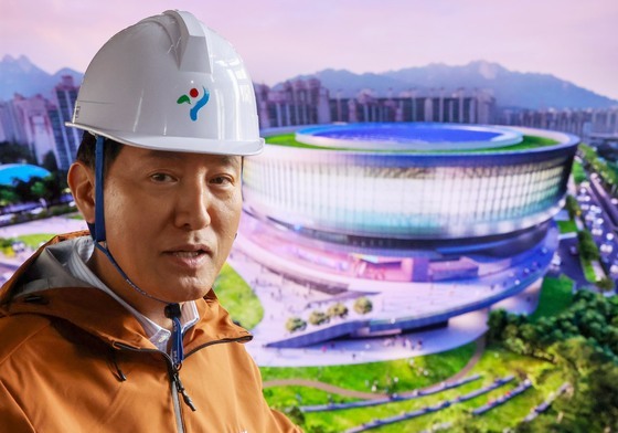 오세훈 시장, 서울아레나 공사 현장 방문