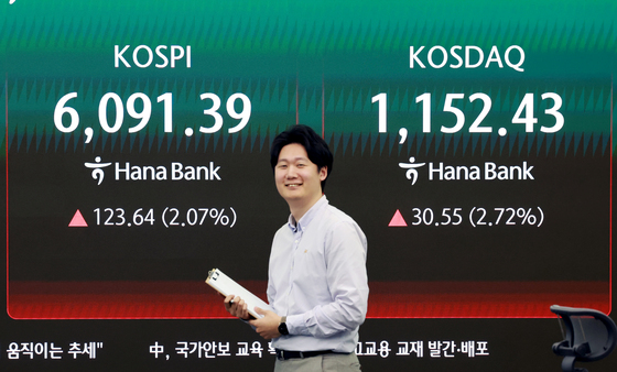 반도체주 상승 견인, 6000 탈환한 코스피