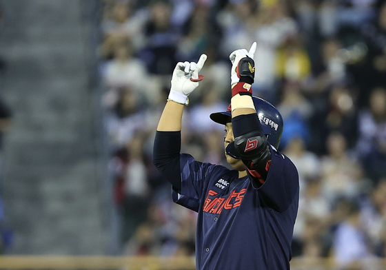 한동희 '느낌이 좋았어'