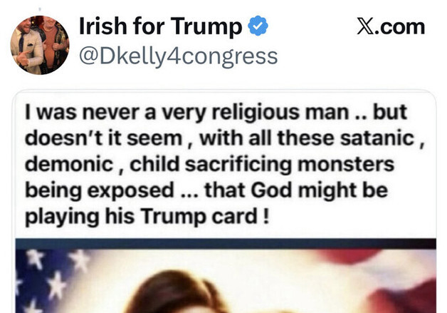 트럼프, 또 예수 그림 SNS에 게재…"예수에 안긴 트럼프"