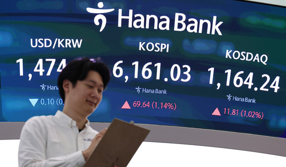 전고점까지 140포인트 남았다…코스피 6200선도 회복[장중시황]