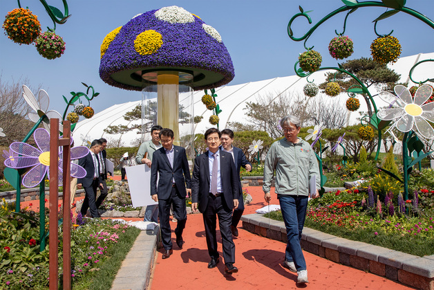 호반그룹, 태안 원예치유박람회 준비 점검…행사 지원 확대