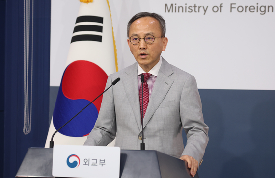 현안 브리핑하는 박일 외교부 대변인