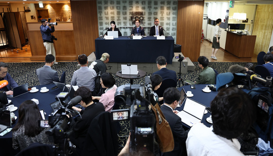 외신기자 만난 정원오 후보