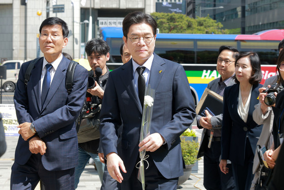 정원오 후보, 세월호참사 12주기 희생자 추모