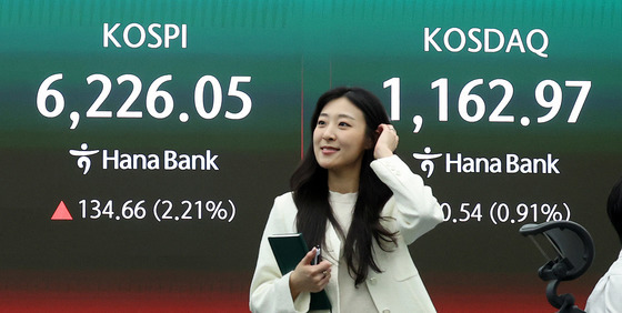 코스피, 종전 협상 기대에 6200선 안착