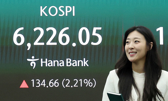 코스피, 종전 협상 기대에 6200선 안착