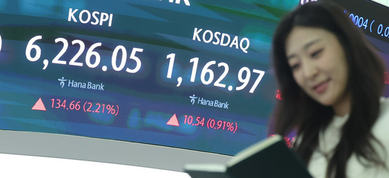 "전쟁 곧 끝날 것" 코스피 6220선 회복…1.95% 오르면 전고점 돌파[시황종합]