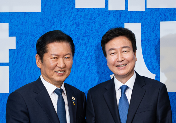 정청래 대표, 울산 남갑 지역 보궐선거 출마 전태진 변호사 영입