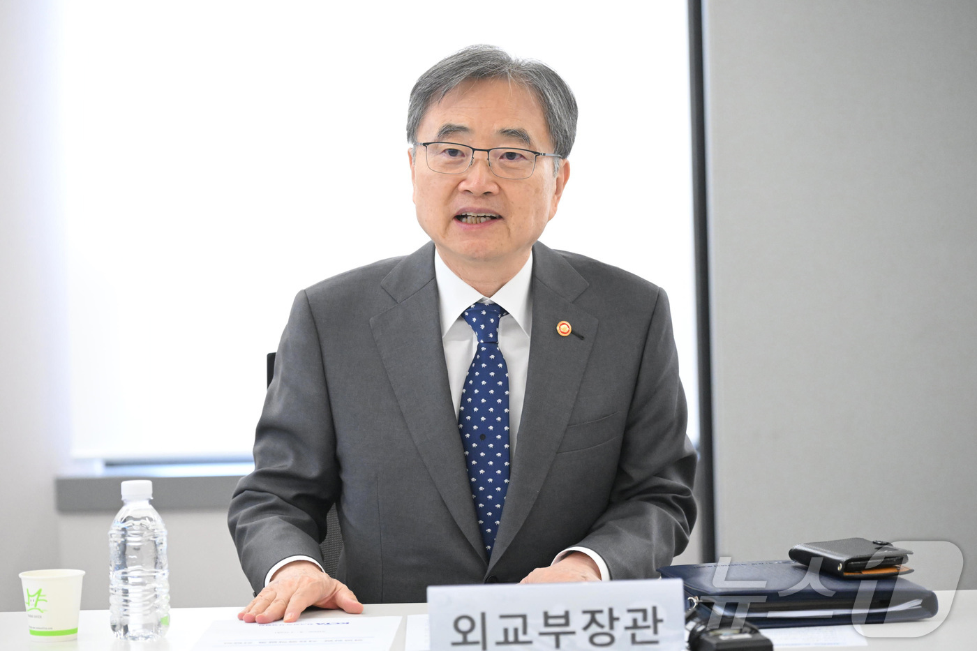 (서울=뉴스1) = 조현 외교부 장관이 17일 서울 종로구 한국화학산업협회에서 열린 한국화학산업협회 및 석유화학업계 간담회에서 발언을 하고 있다. (외교부 제공. 재판매 및 DB …