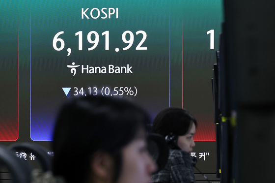 코스피, 4거래일 만에 하락 마감