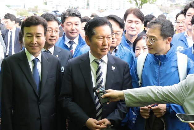 김상욱·전태진 지원 나선 정청래