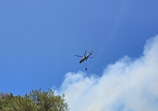 경북 안동 야산에 불…헬기 9대 투입 1시간여 만에 진화(종합)