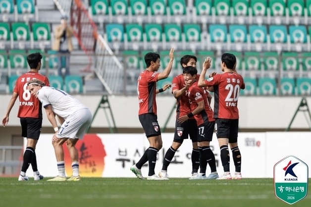 부산, 수원FC 꺾고 7연승…개막 8연속 무패로 K리그 선두
