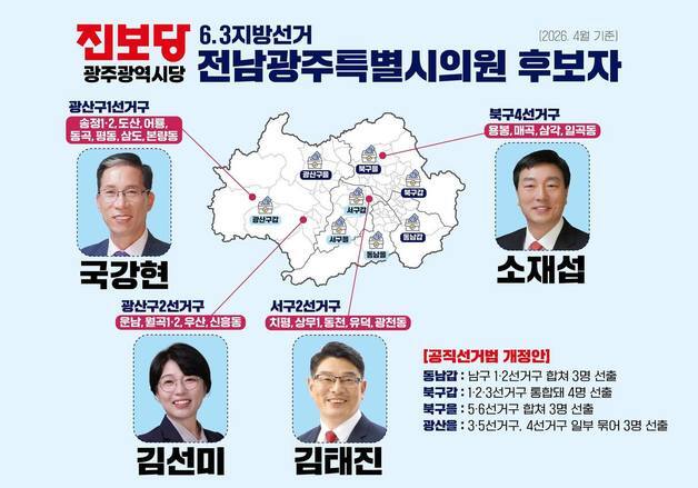 진보당 "광주 광역의원 중대선거구제, 민주당 기득권 지키기 꼼수"