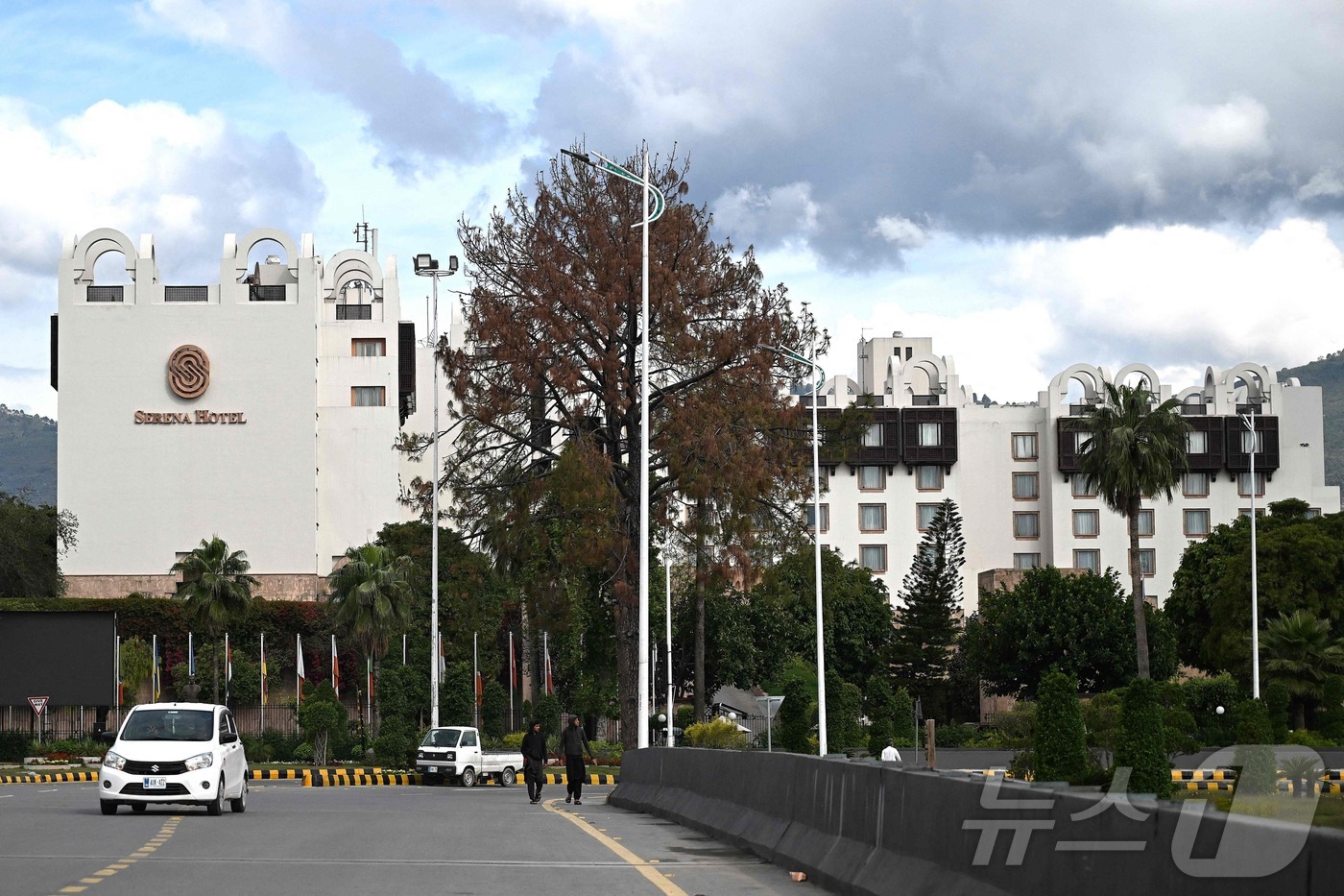 (이슬라마바드 AFP=뉴스1) 김경민 기자 = 이슬라마바드 세레나호텔. 2026.4.9ⓒ AFP=뉴스1