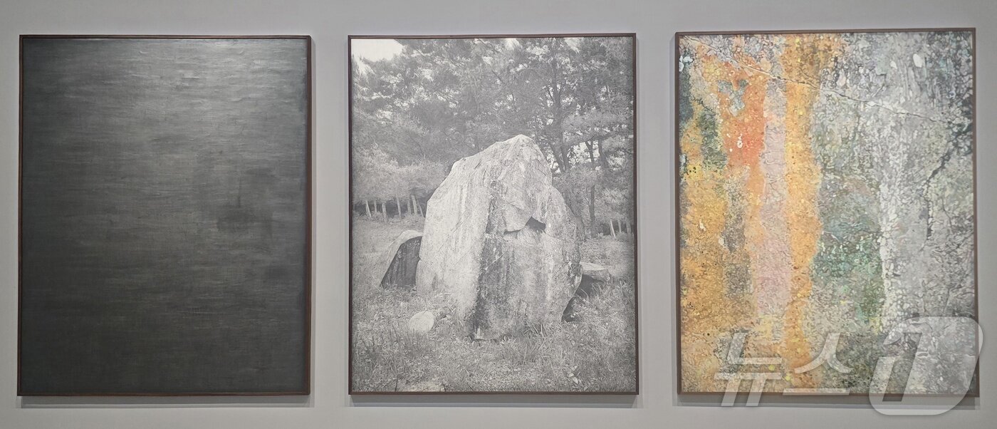 본문 이미지 - 아모레퍼시픽 소장전. 갈라 포라스-김의 '세월이 남긴 고색의 무게'(2024) ⓒ 뉴스1 최소망