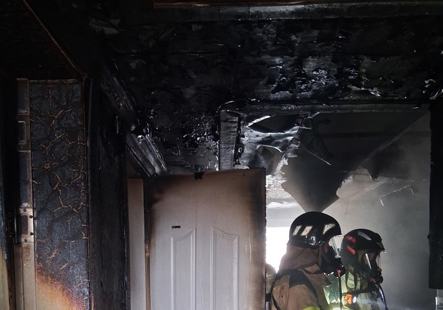 영광 한 아파트서 화재…25명 대피, 6명 경상