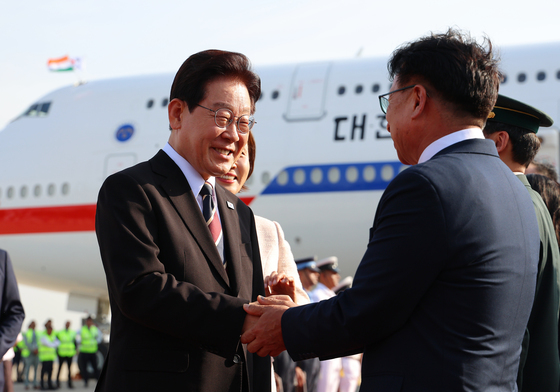 이재명 대통령, '국빈 방문' 인도 뉴델리 도착