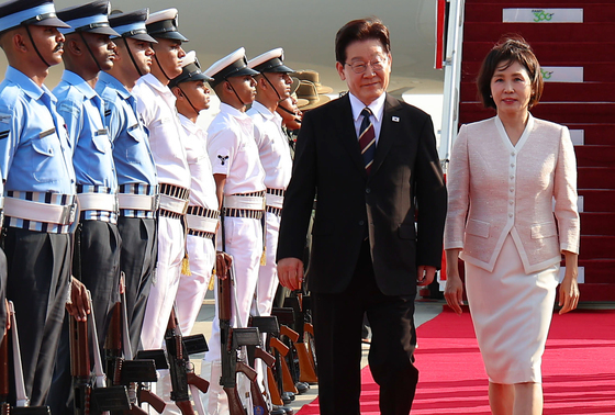 인도 국빈 방문한 이재명 대통령