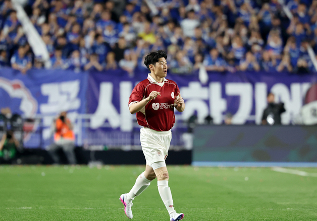 후반 경기 투입되는 박지성