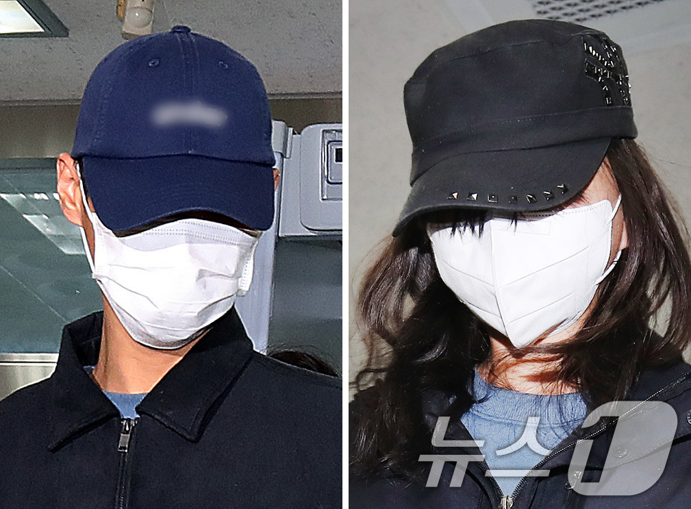 (대구=뉴스1) 공정식 기자 = 50대 장모를 살해하고 여행용 가방(캐리어)에 담아 대구 북구 신천 잠수교 인근에 버린 혐의(존속살해 등)를 받는 20대 사위(왼쪽)와 시체유기 등 …