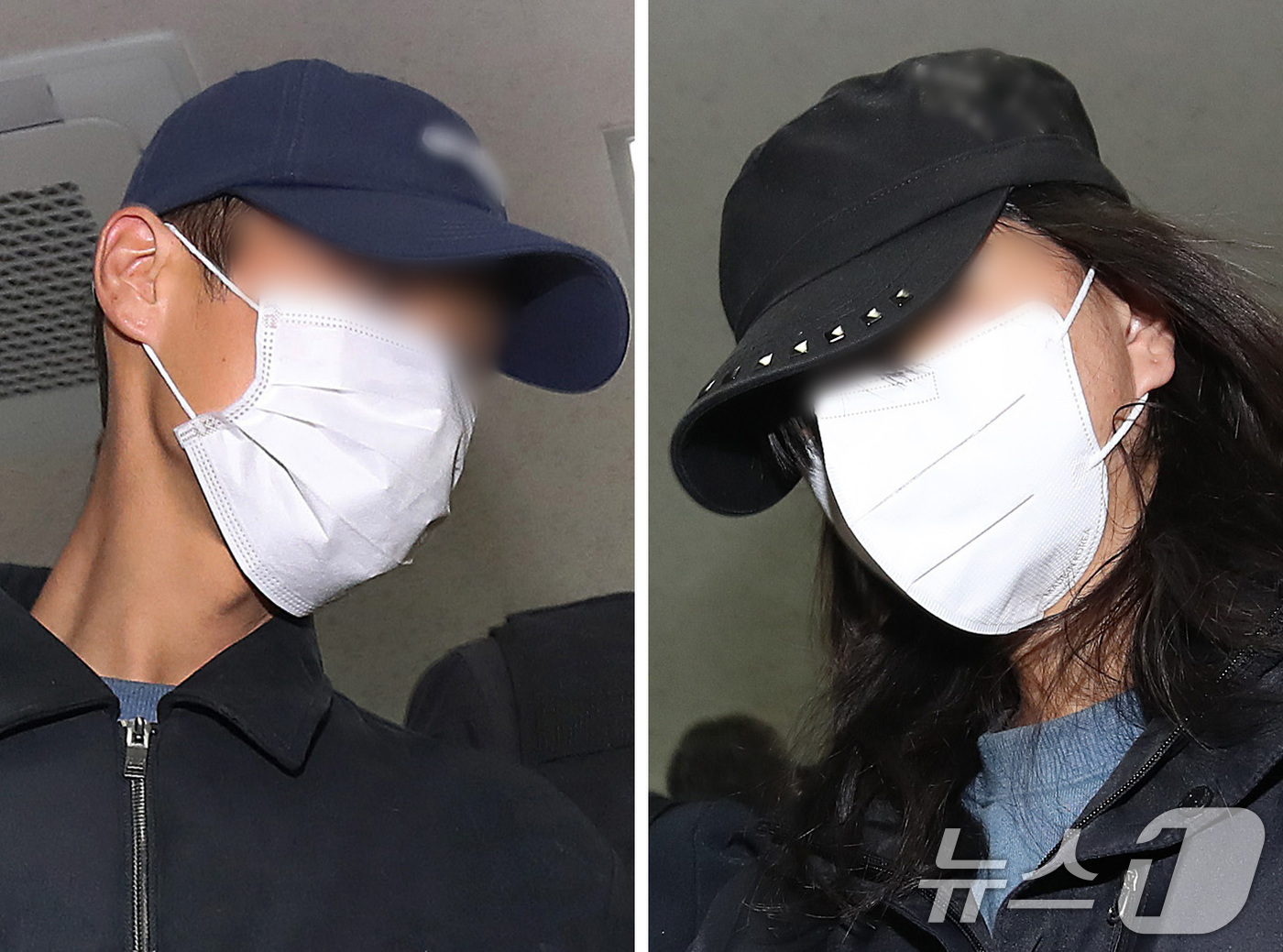 (대구=뉴스1) 공정식 기자 = 50대 장모를 살해하고 여행용 가방(캐리어)에 담아 대구 북구 신천 잠수교 인근에 버린 혐의(존속살해 등)를 받는 20대 사위(왼쪽)와 시체유기 등 …