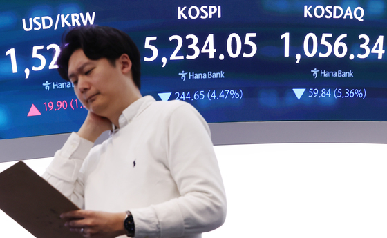 급락한 코스피·코스닥