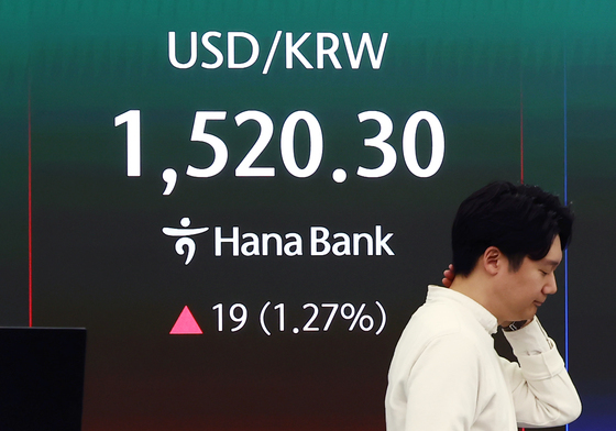 상승한 원·달러 환율