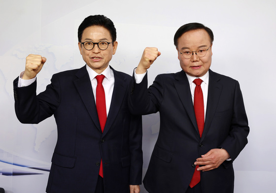 이철우-김재원, 경북도지사 경선 토론회