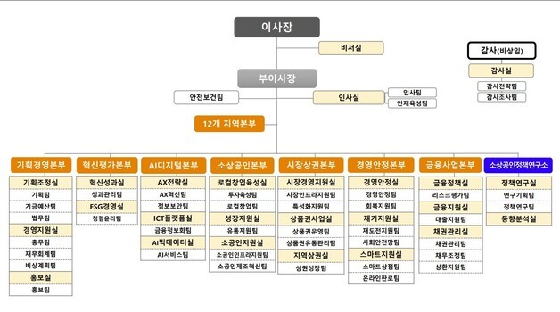 소진공, AI·디지털·금융 기능 강화 조직개편…AI디지털본부 신설