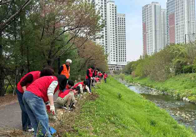 "도심을 푸르게"…LG헬로비전, 런치봉사 DAY 진행