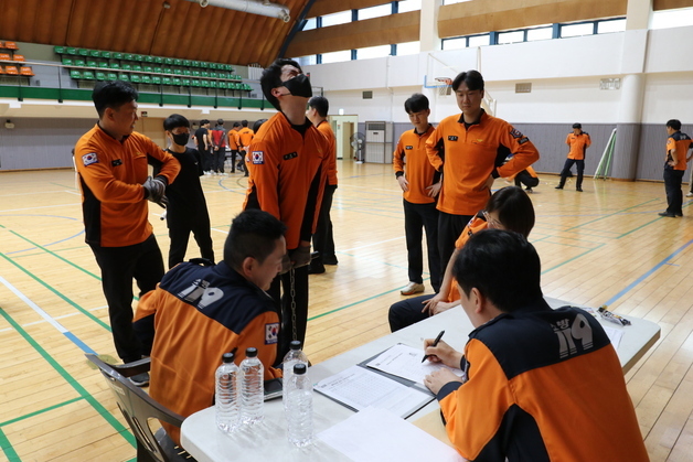 광주 북부 소방공무원 체력검정 실시…"현장 대응 능력 강화"