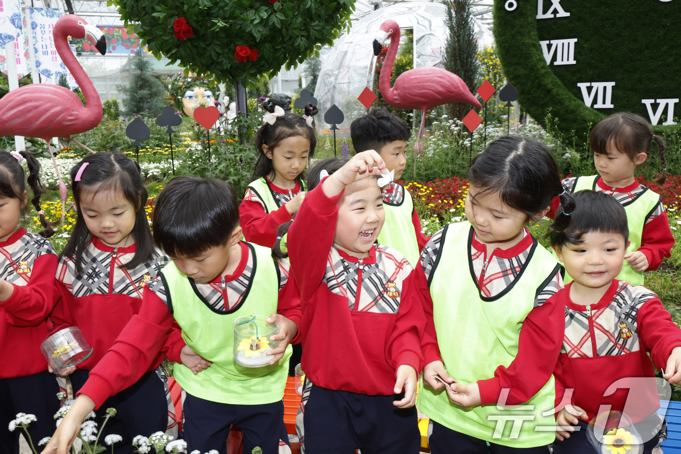 (함평=뉴스1) 김태성 기자 = 제28회 함평나비대축제를 앞두고 20일 전남 함평엑스포공원에서  나비날리기 행사를 개최했다. 축제는  '꿈꾸는 나비, 시작되는 여정'을 주제로 오는 …