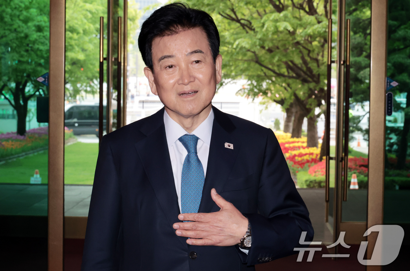 (서울=뉴스1) 김명섭 기자 = 정동영 통일부 장관이 20일 오후 서울 종로구 정부서울청사에서 '북한 구성시 핵시설' 발언과 관련해 입장을 밝히고 있다. 2026.4.20/뉴스1