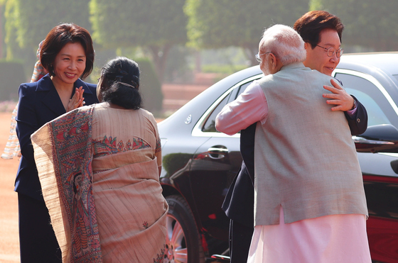 이재명 대통령 인도 국빈 방문 공식환영식