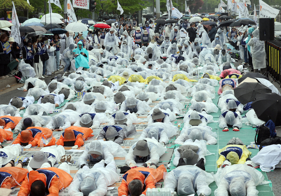 전국장애인부모연대, 오체투지