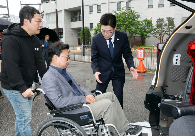 정원오 후보, 장애인콜택시 이용환경 및 불편사항 점검