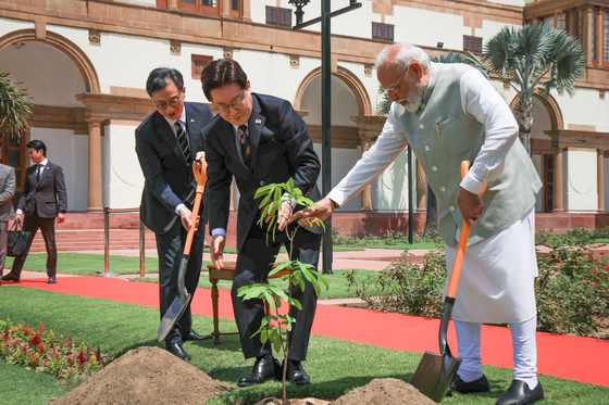 공동식수하는 한-인도 정상